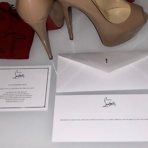 Christian Louboutin Highness 160 Patent Calf, Nude 38